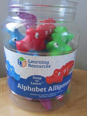 Learning Resources Snap-n-Learn Alphabet Alligator Letter Recognition 26 Pc EUC